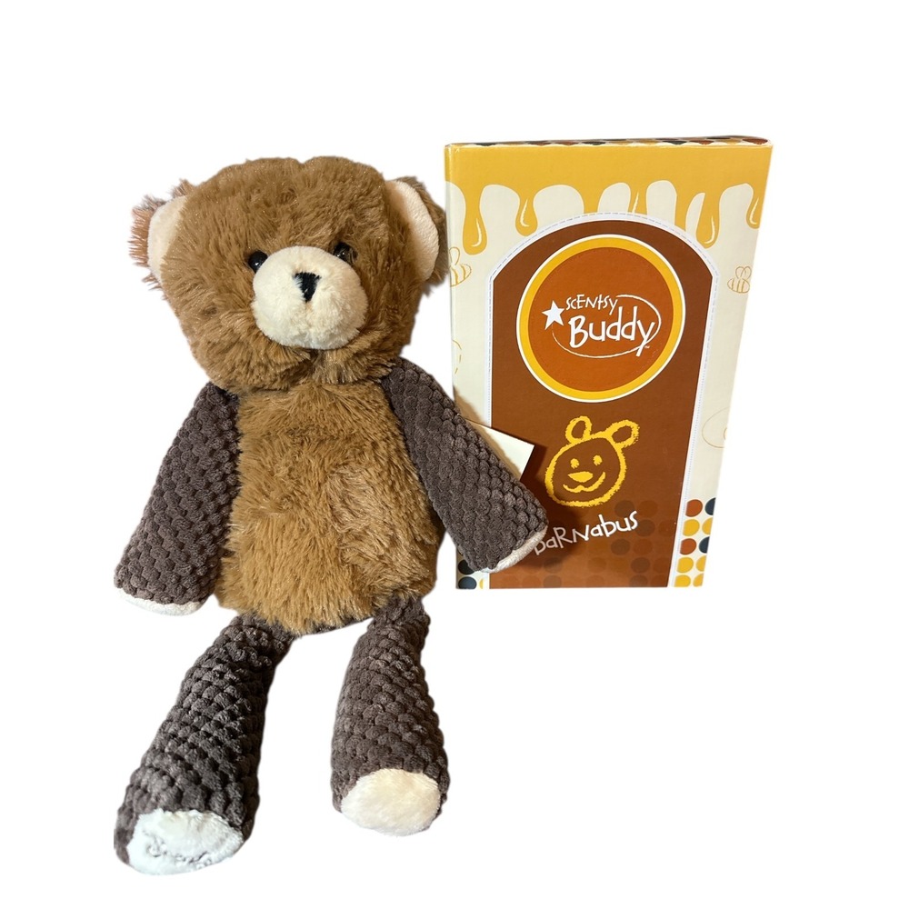 Scentsy Buddy Barnabus the‎ Bear RETIRED + Newborn Nursery Scent Pak NIB + Tags